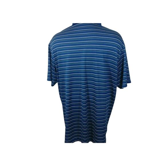 Nike Golf Fit Dry Blue Striped 3 Button Polo Shirt size XL 112820-0473 - Picture 5 of 6